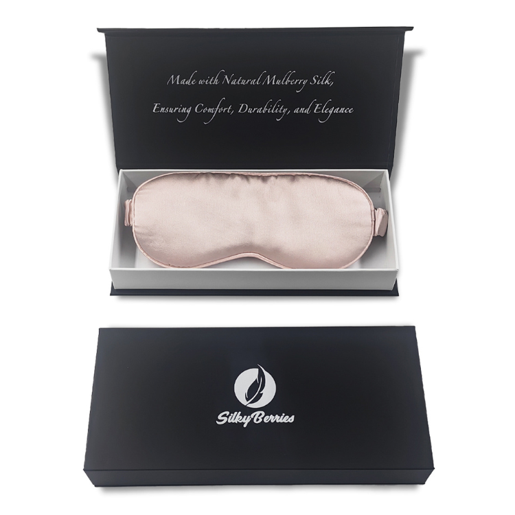 SilkyBerries 100% Natural Mulberry Silk, Luxury Sleep Mask - SilkyBerries