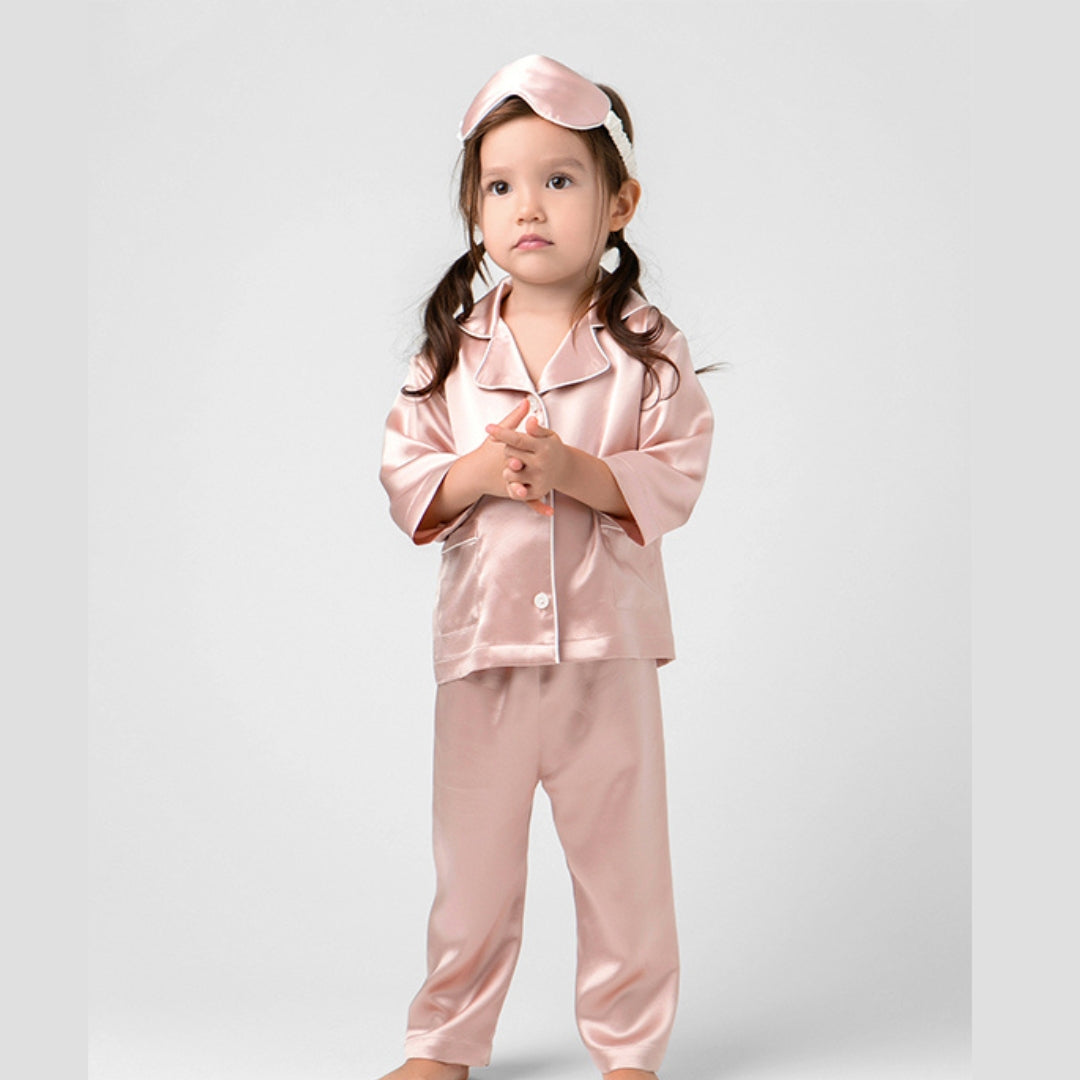 Skin Protecting, 100% Natural Mulberry Silk, Luxury Pajamas for Children